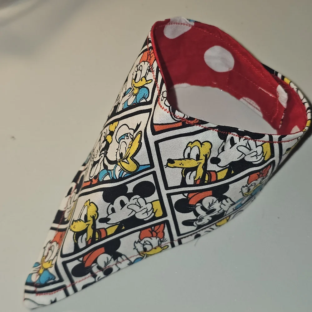 Disney Character Bandana Bib - Red, Yellow, and Black